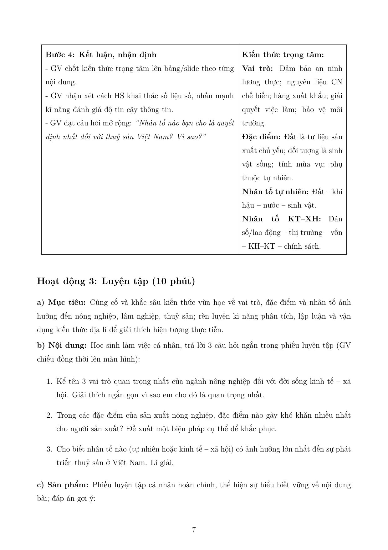 Địa lí các ngành kinh tế — trang 7