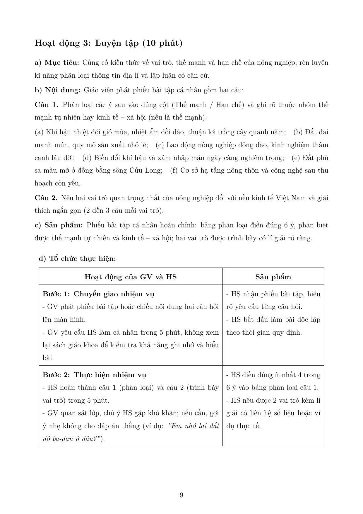 Vấn đề phát triển nông nghiệp, lâm nghiệp và thuỷ sản — trang 9