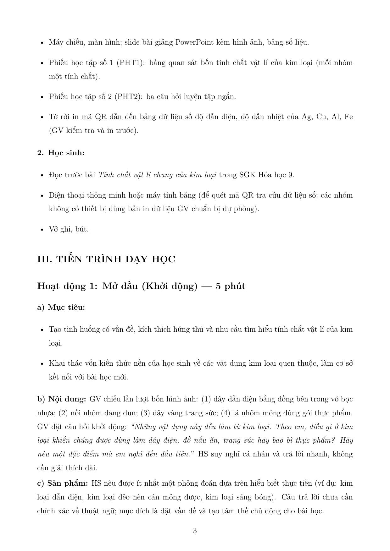 Tính chất chung của kim loại — trang 3