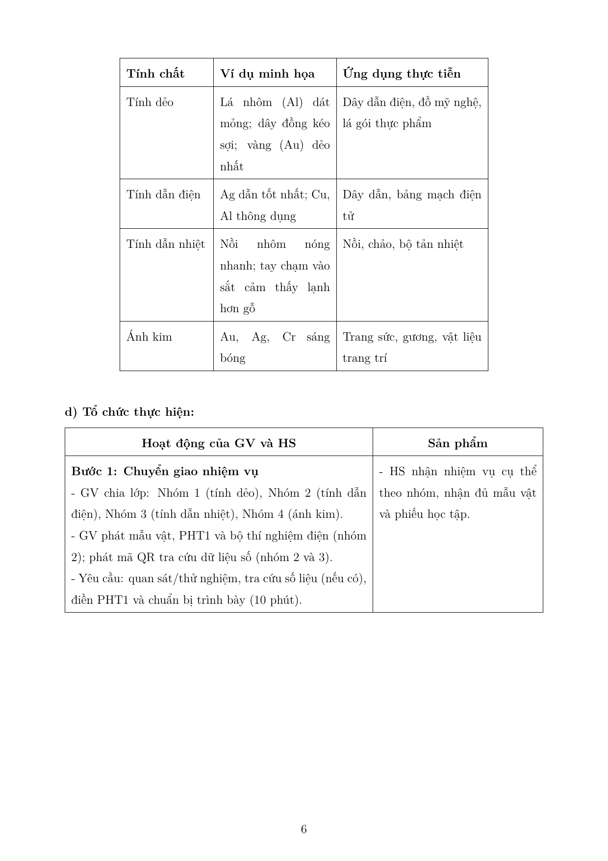 Tính chất chung của kim loại — trang 6