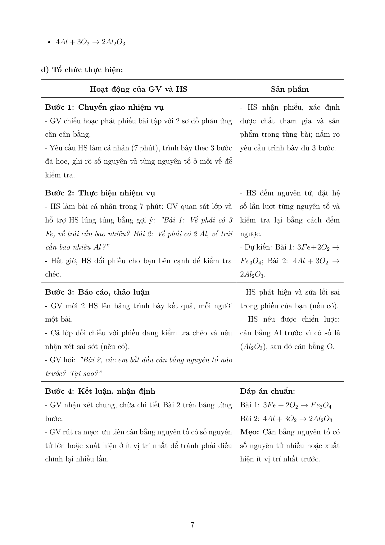 Phương trình hoá học — trang 7