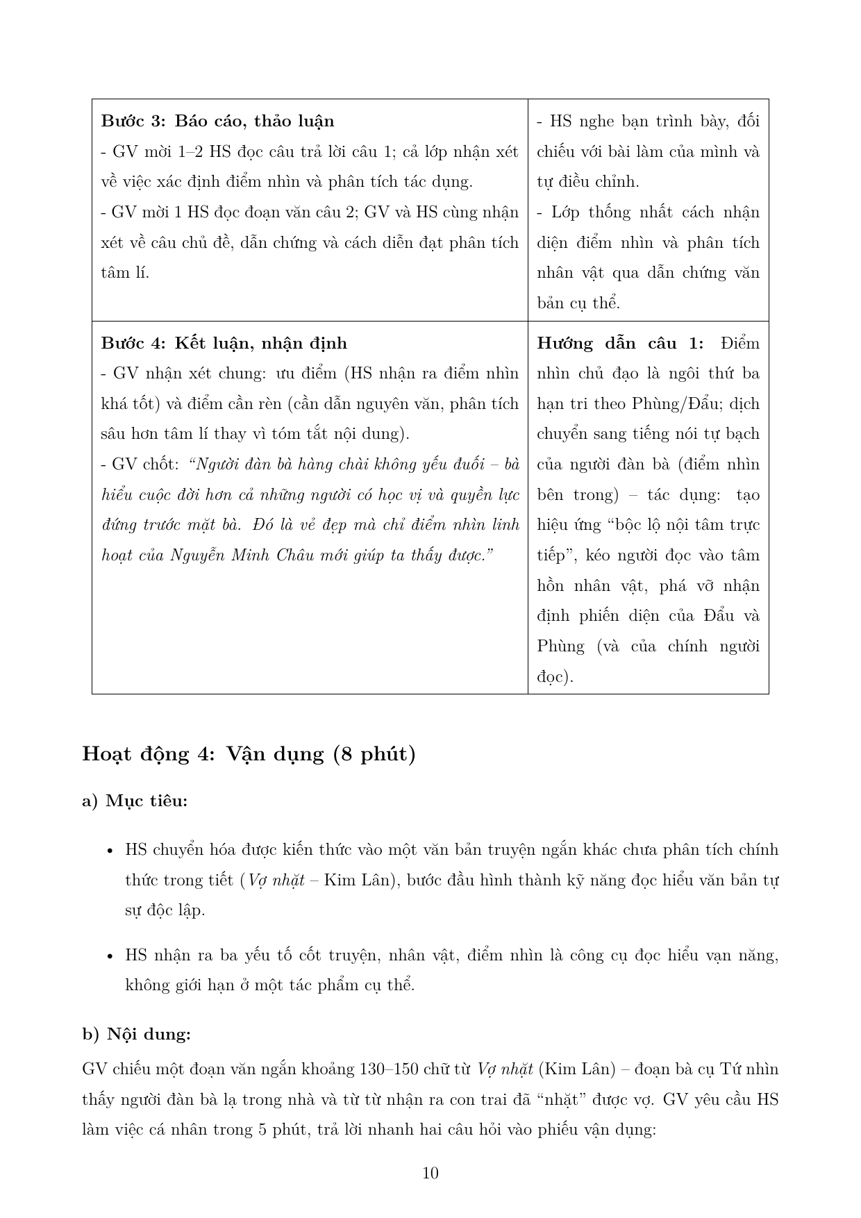 Đọc hiểu truyện ngắn và tiểu thuyết hiện đại — trang 10