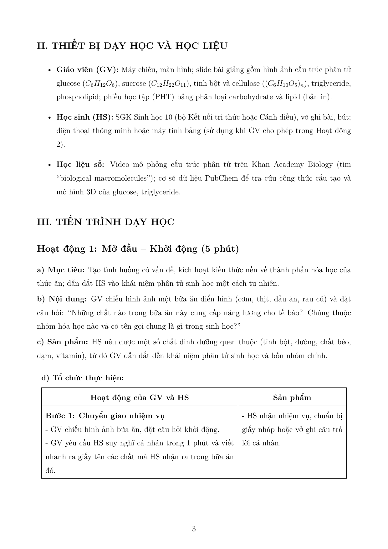 Các phân tử sinh học trong tế bào — trang 3