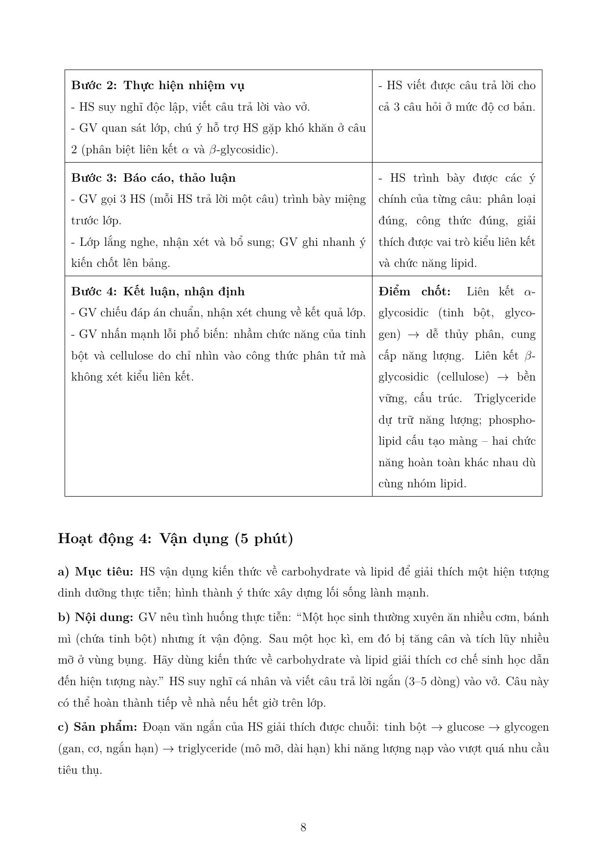 Các phân tử sinh học trong tế bào — trang 8