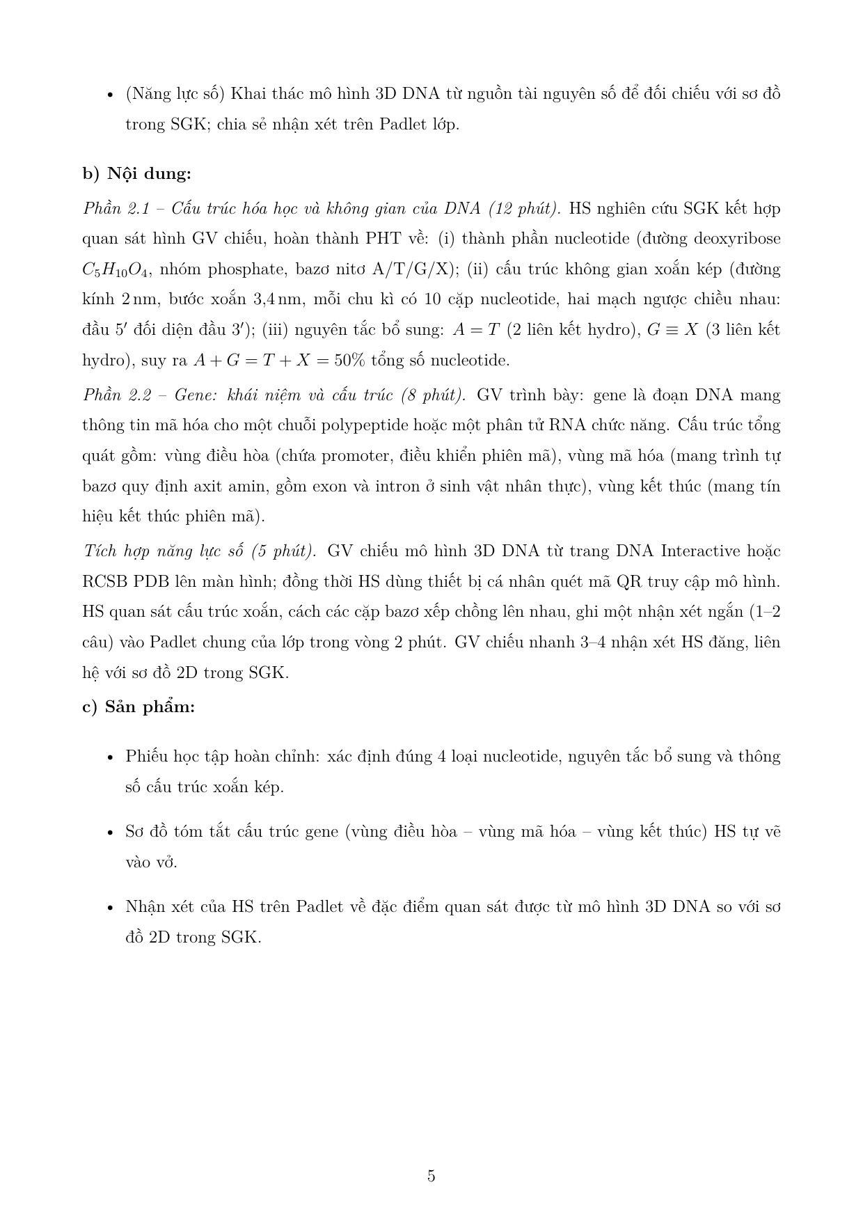 Di truyền phân tử - Gene và cơ chế truyền thông tin di truyền — trang 5