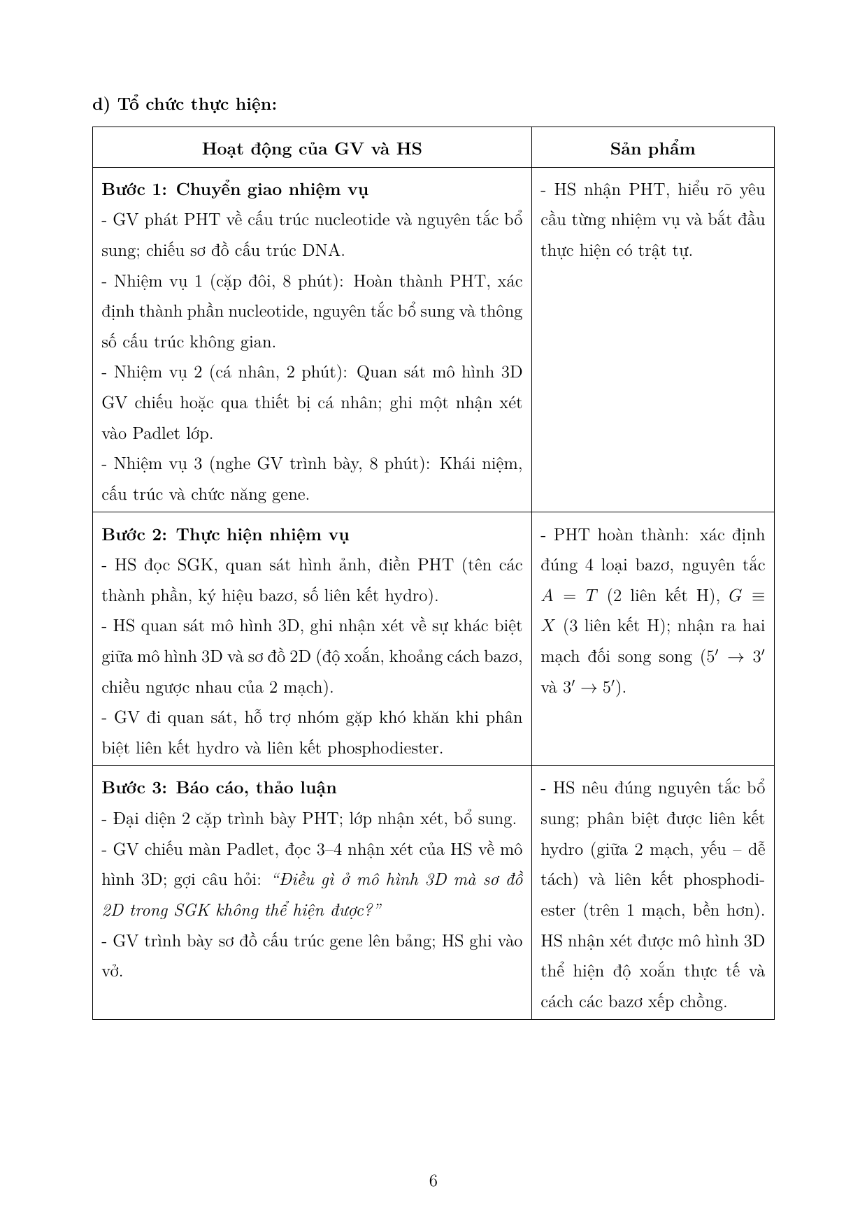 Di truyền phân tử - Gene và cơ chế truyền thông tin di truyền — trang 6