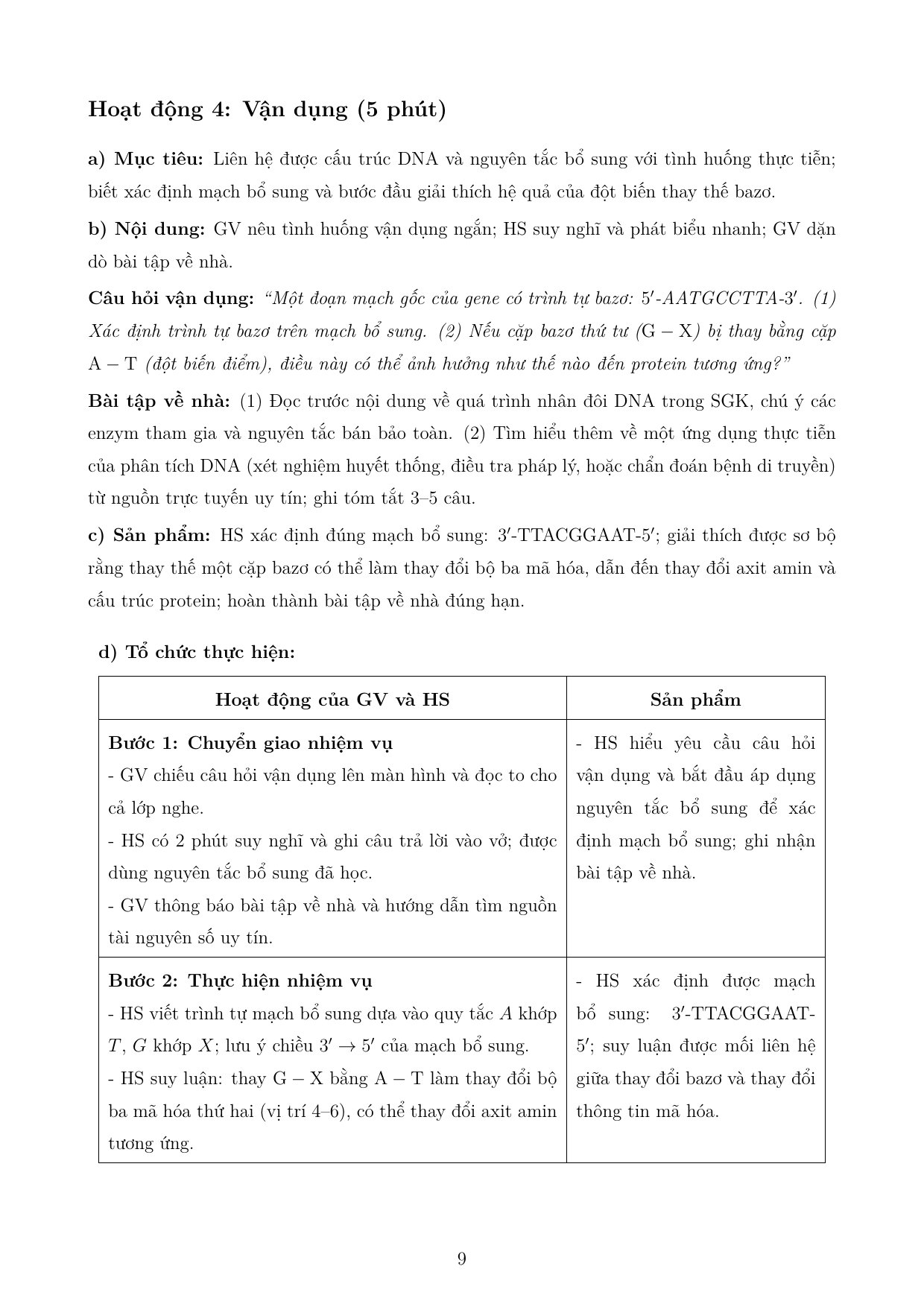 Di truyền phân tử - Gene và cơ chế truyền thông tin di truyền — trang 9