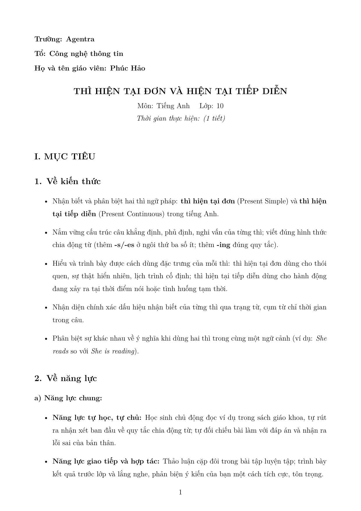 Ngữ pháp — trang 1