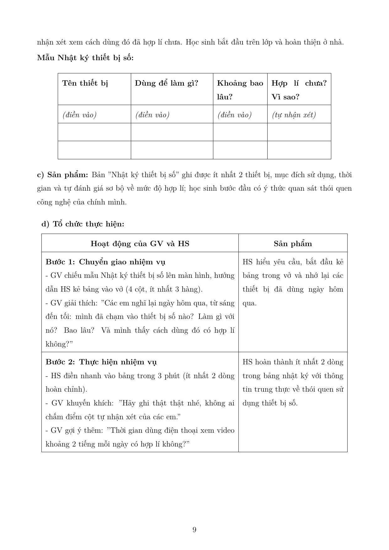 Sử dụng thiết bị số an toàn và hiệu quả — trang 9