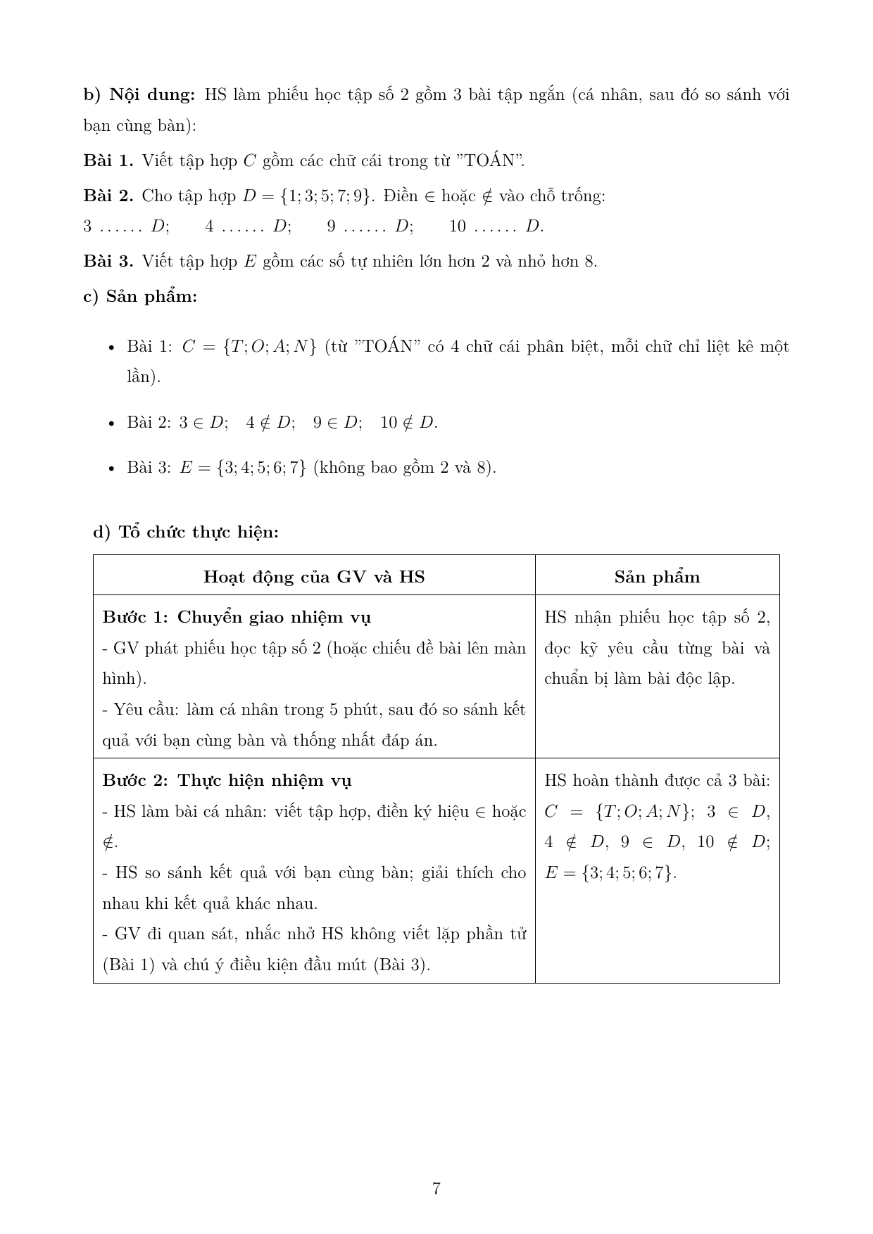 Tập hợp và phần tử — trang 7