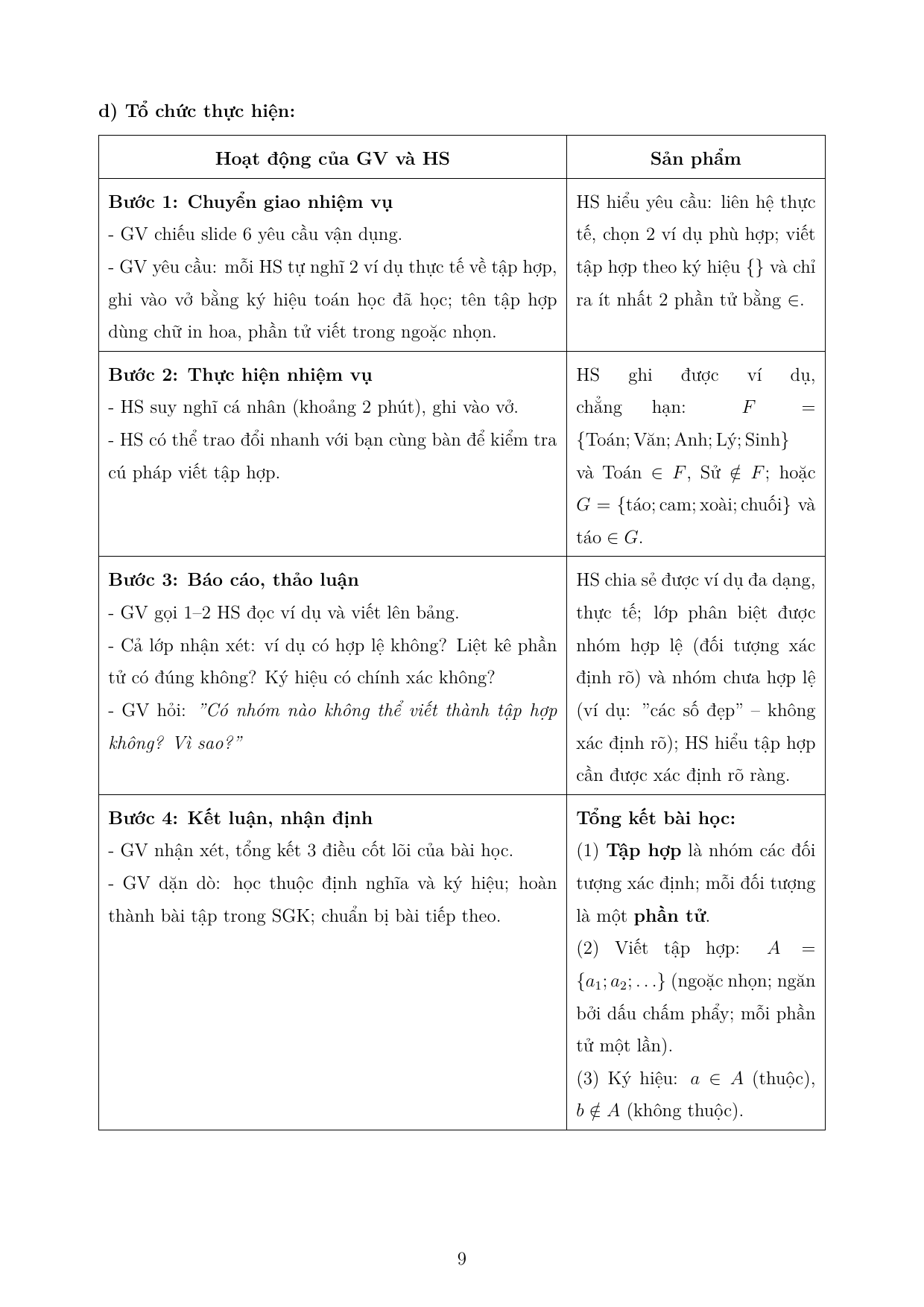 Tập hợp và phần tử — trang 9