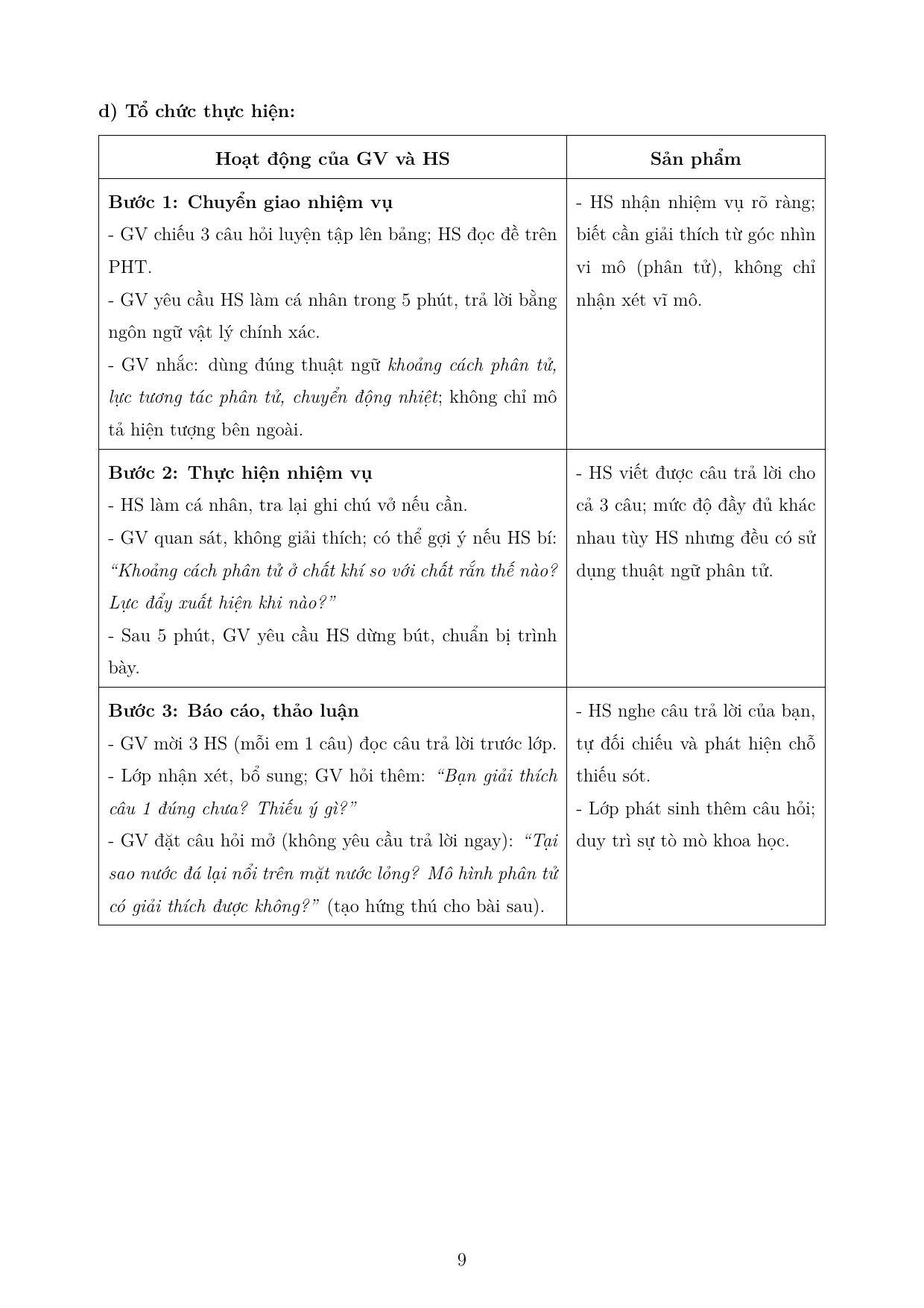 Cấu trúc của chất, mô hình động học phân tử — trang 9