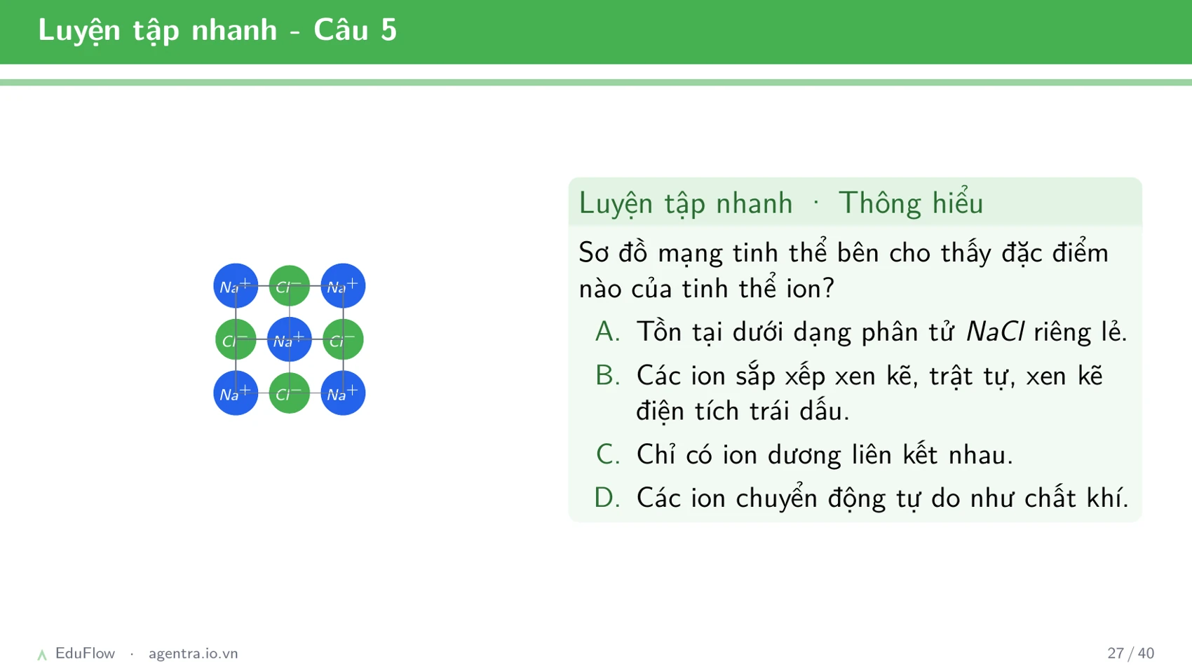 Liên kết ion và tinh thể — slide 27