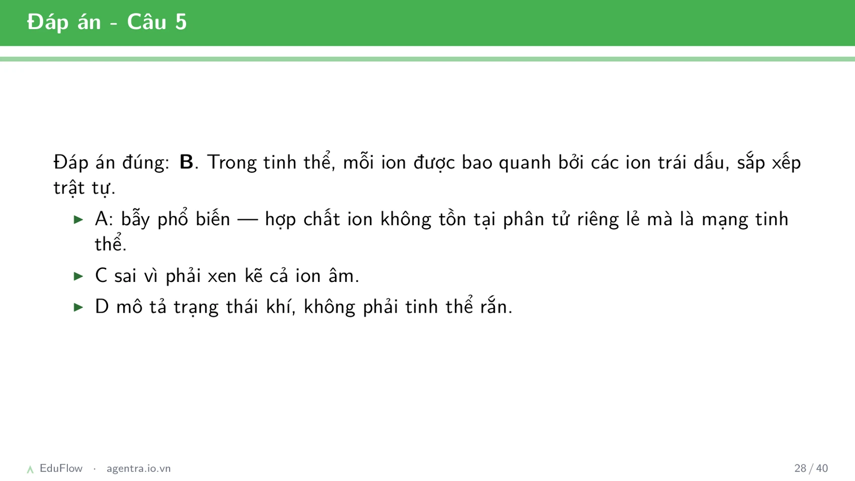 Liên kết ion và tinh thể — slide 28