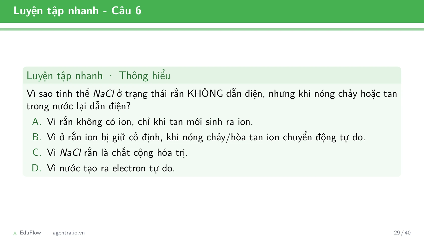 Liên kết ion và tinh thể — slide 29