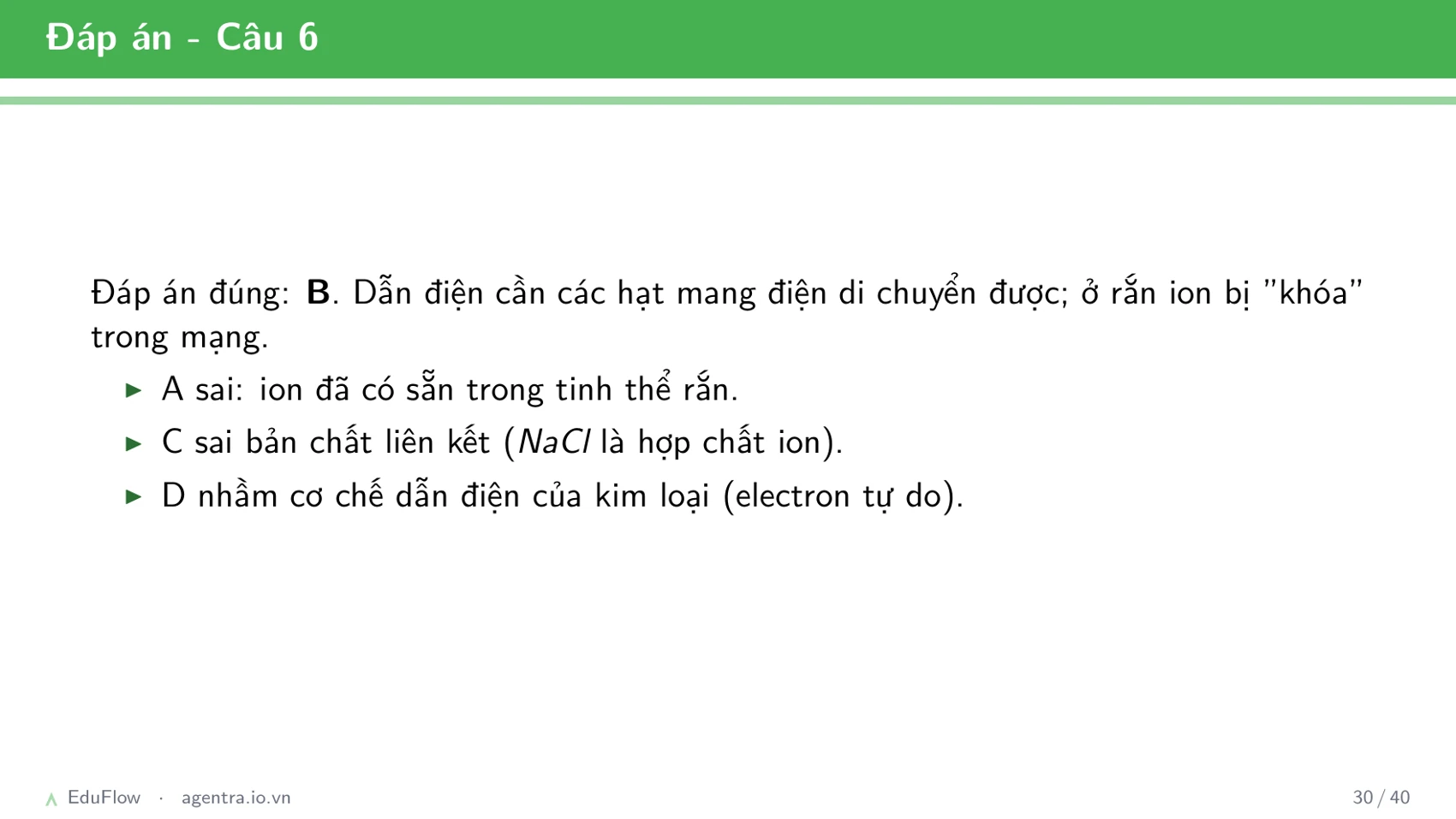 Liên kết ion và tinh thể — slide 30