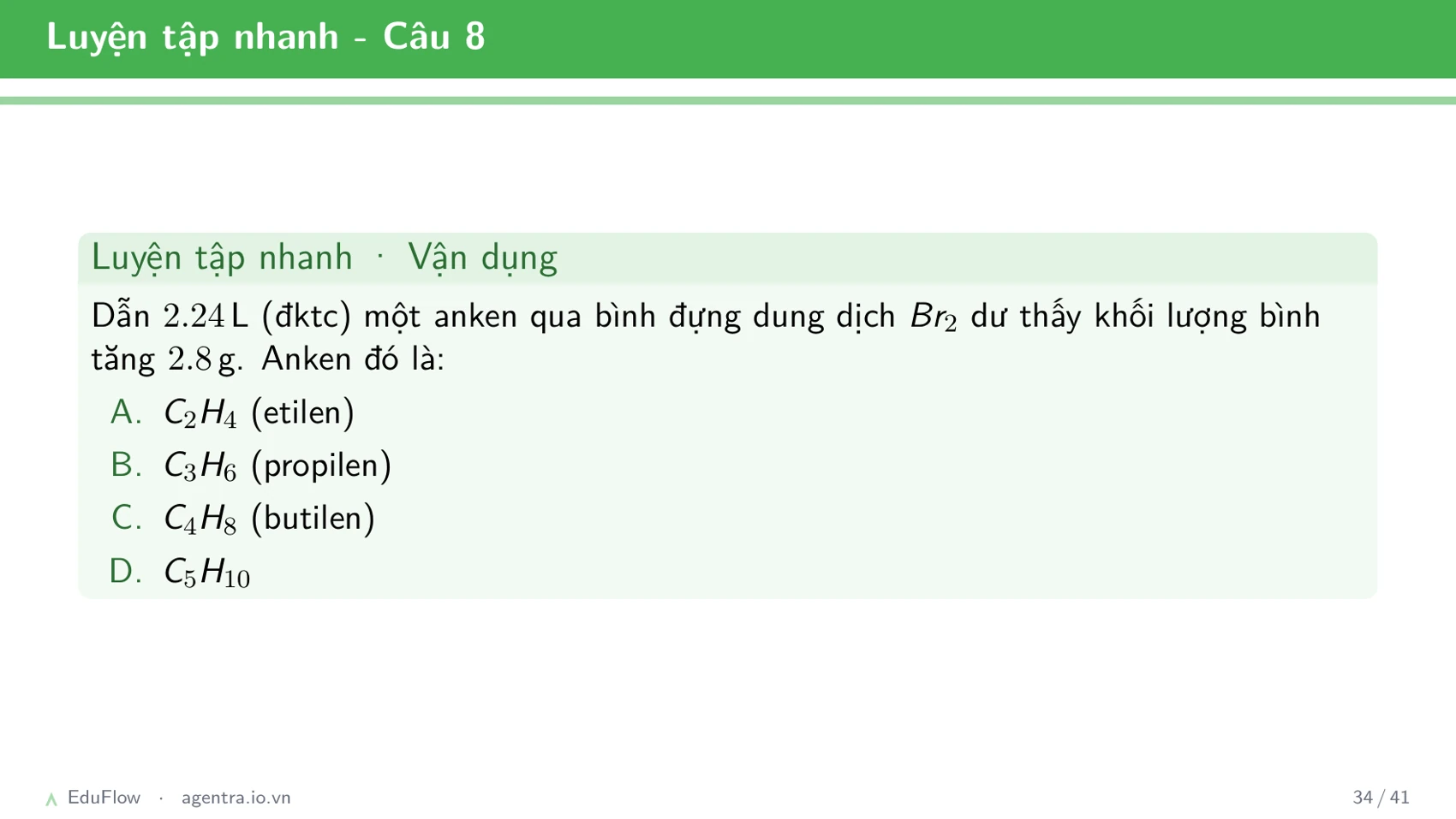 Hidrocacbon không no — slide 34