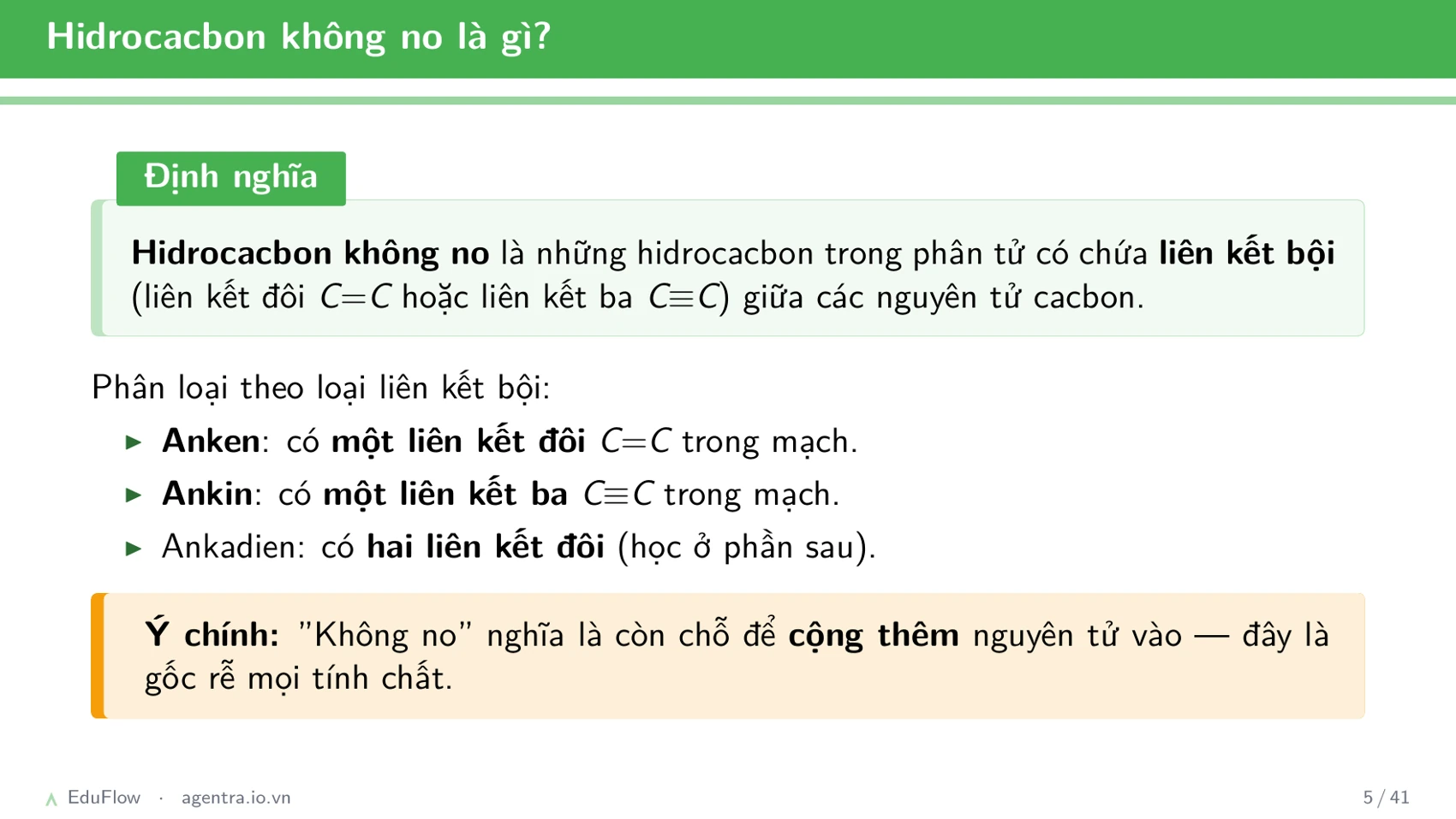 Hidrocacbon không no — slide 5