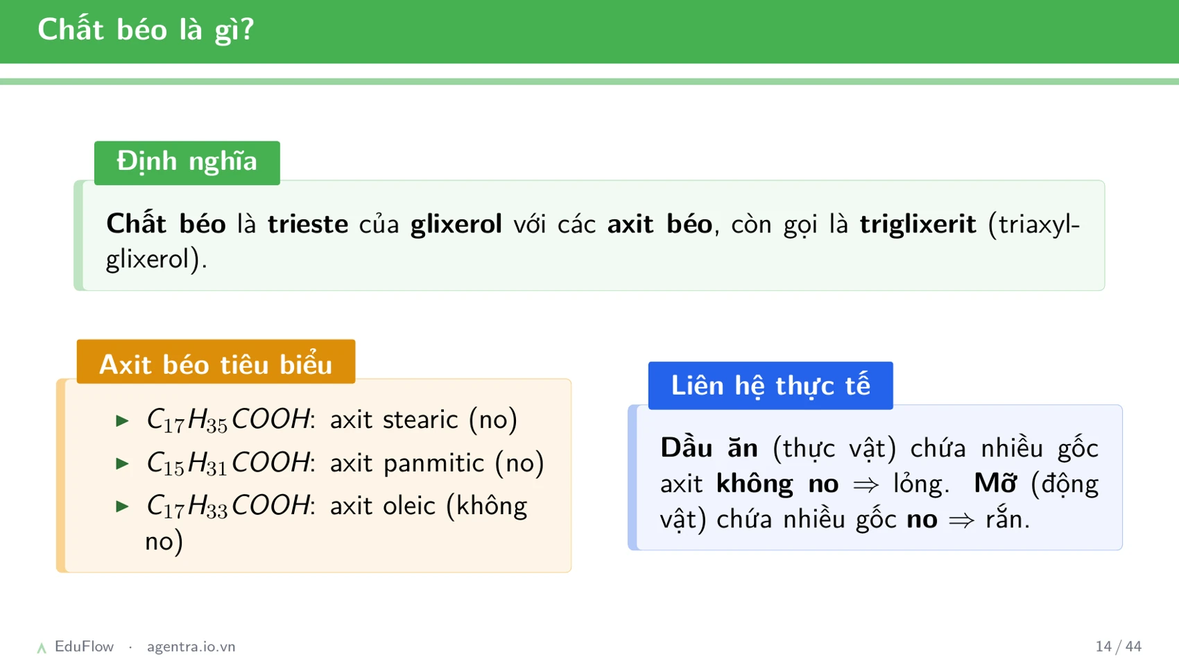 Este và chất béo — slide 14