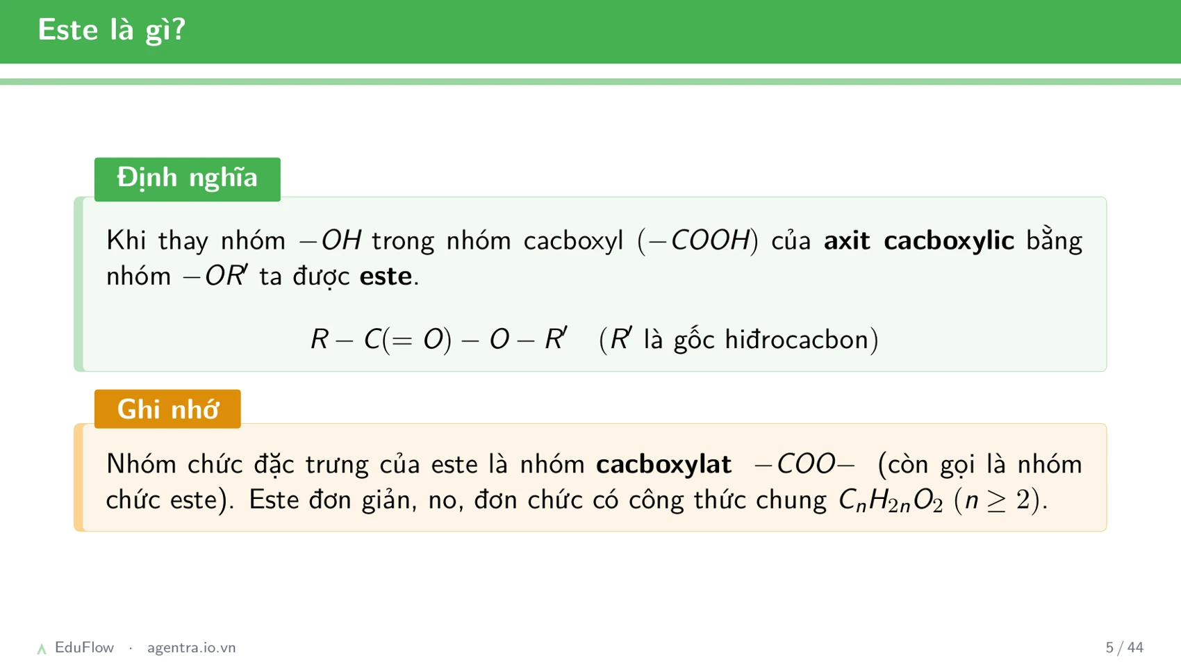 Este và chất béo — slide 5