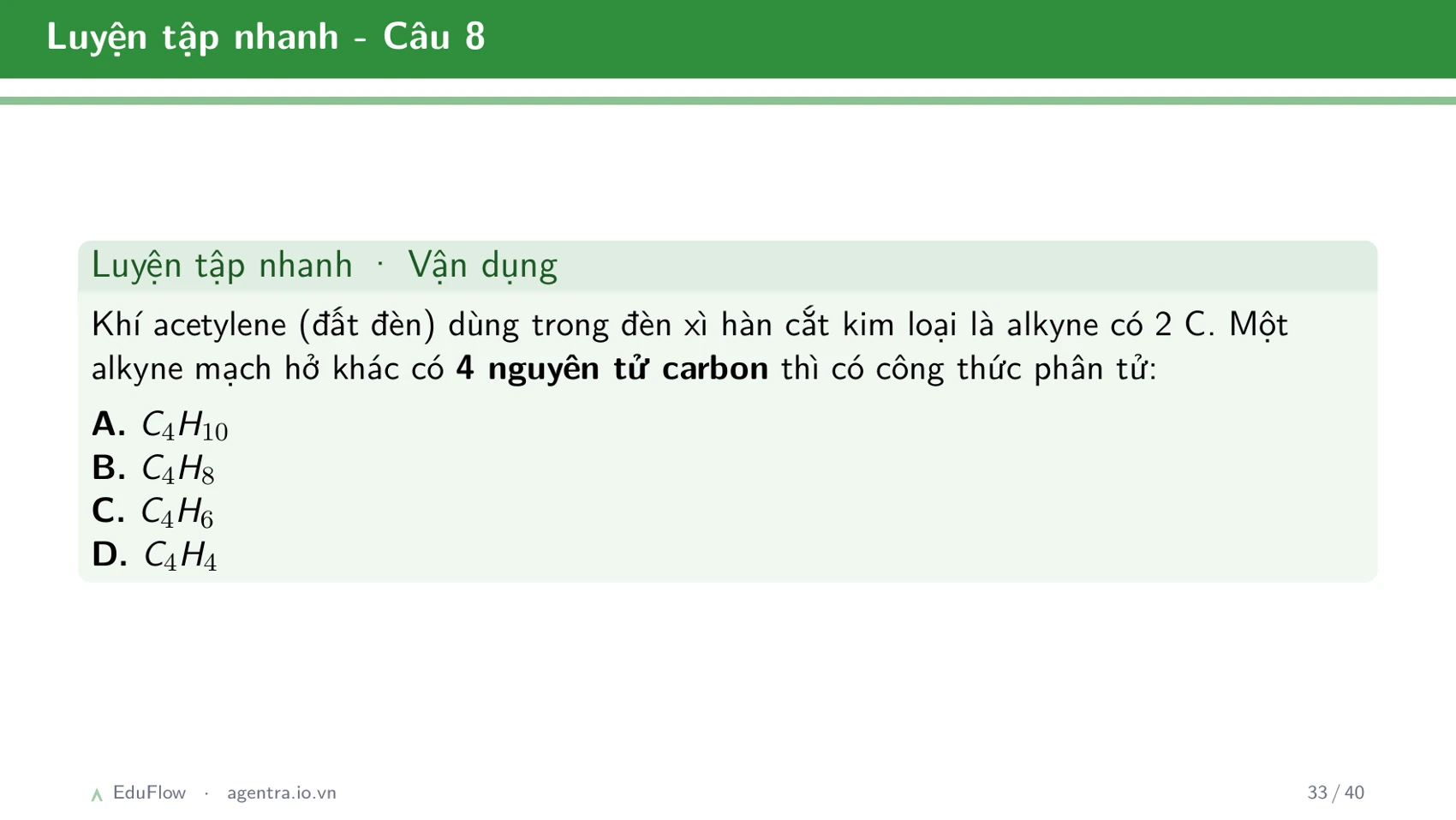 Khái niệm cân bằng hóa học và hằng số cân bằng — slide 33