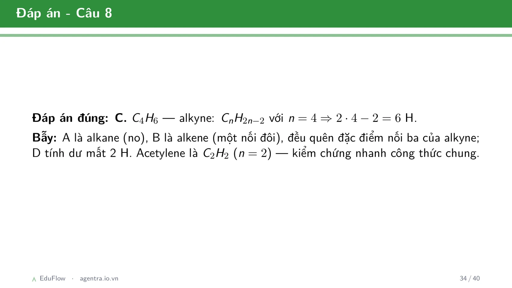Khái niệm cân bằng hóa học và hằng số cân bằng — slide 34
