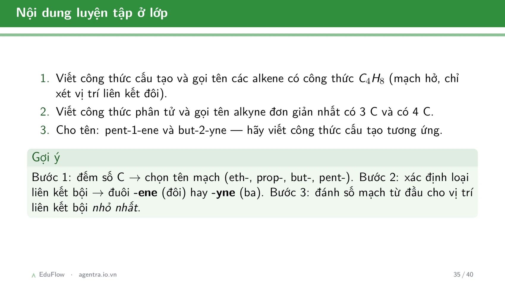 Khái niệm cân bằng hóa học và hằng số cân bằng — slide 35