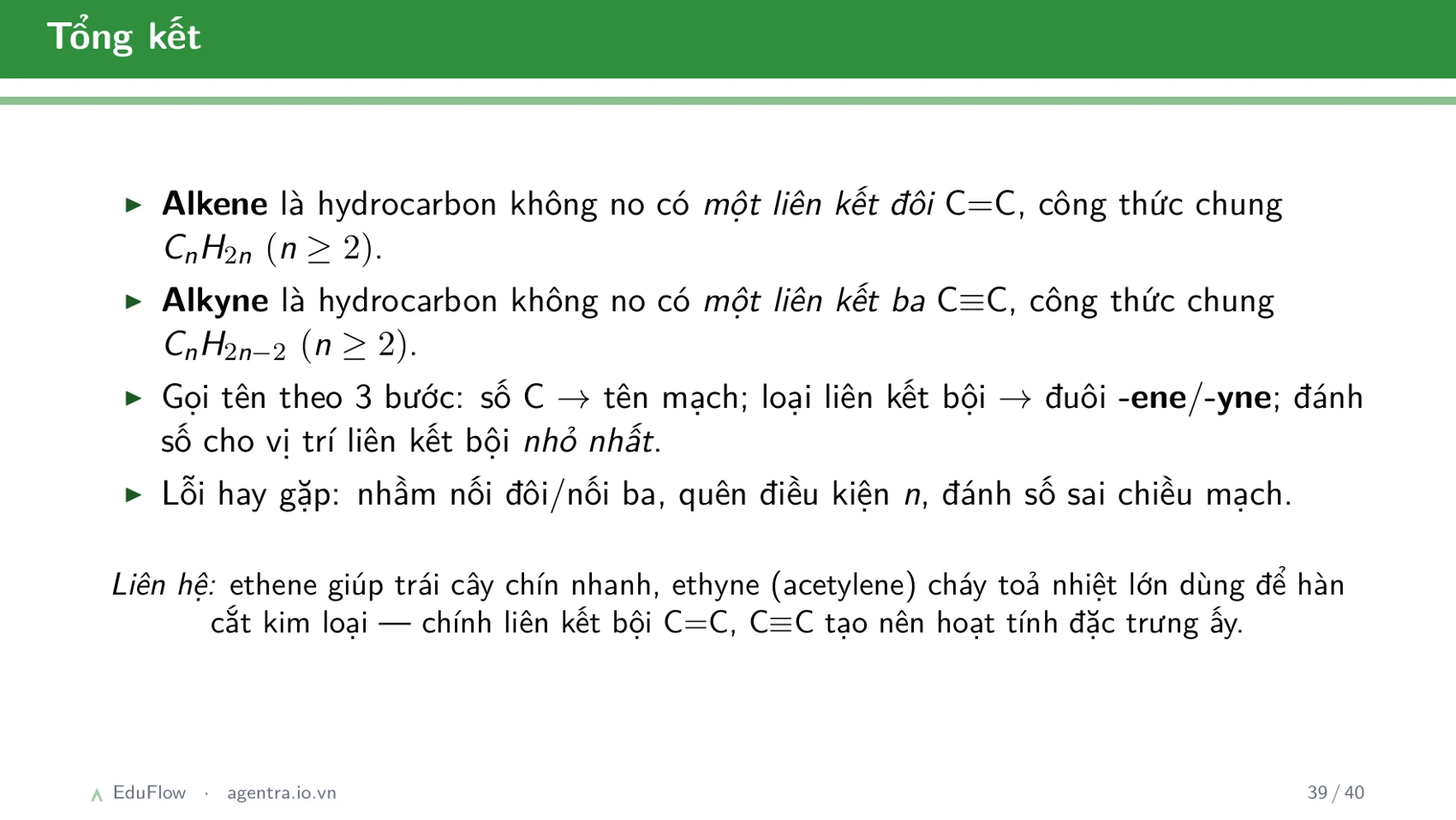 Khái niệm cân bằng hóa học và hằng số cân bằng — slide 39