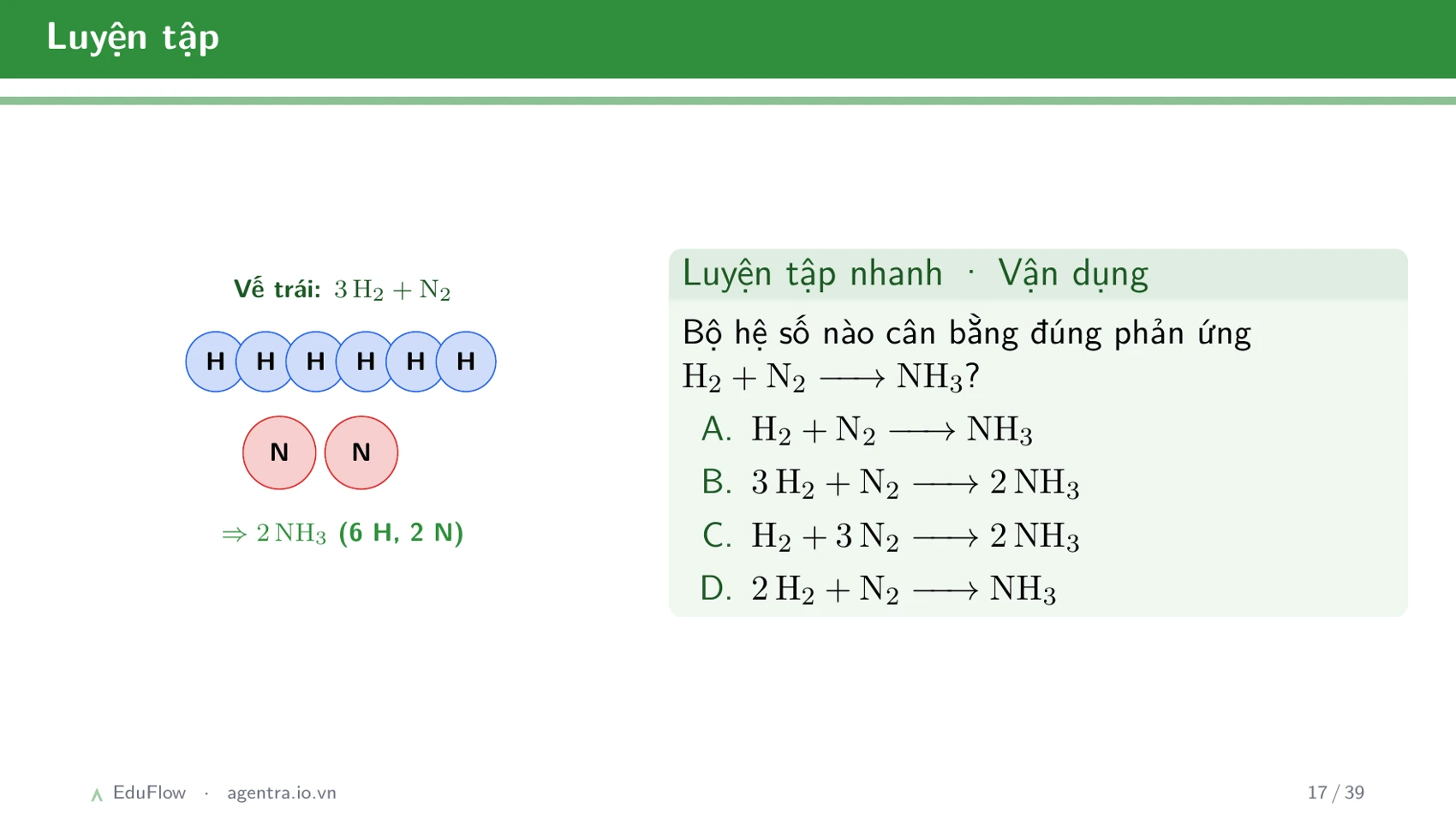 Phương trình hoá học — slide 17