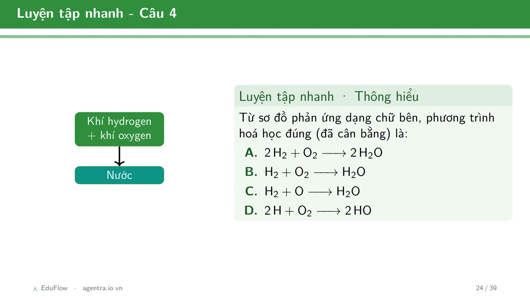 Phương trình hoá học — slide 24