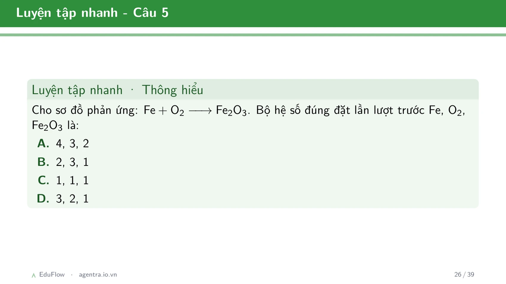 Phương trình hoá học — slide 26