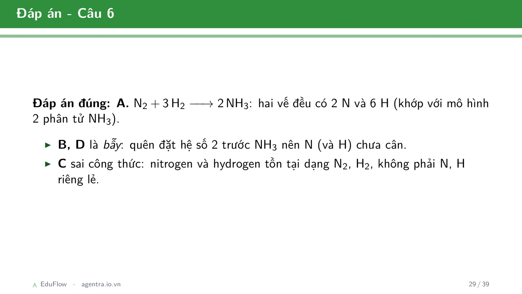 Phương trình hoá học — slide 29