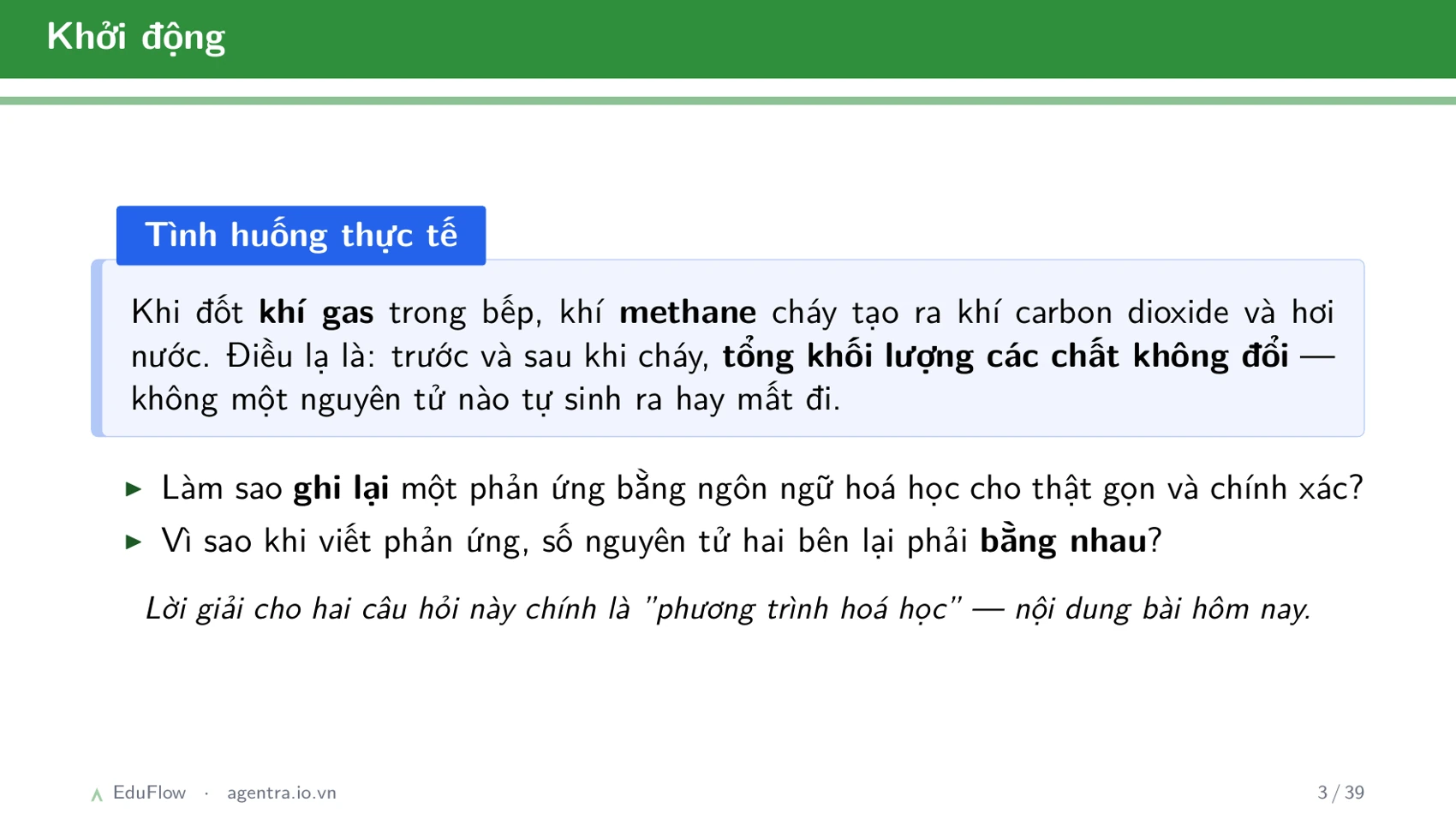Phương trình hoá học — slide 3