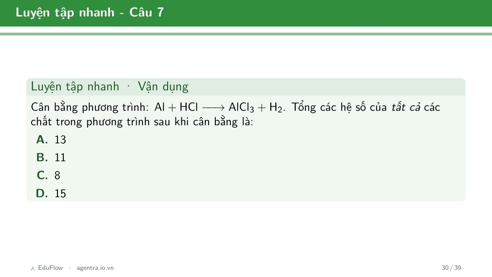 Phương trình hoá học — slide 30