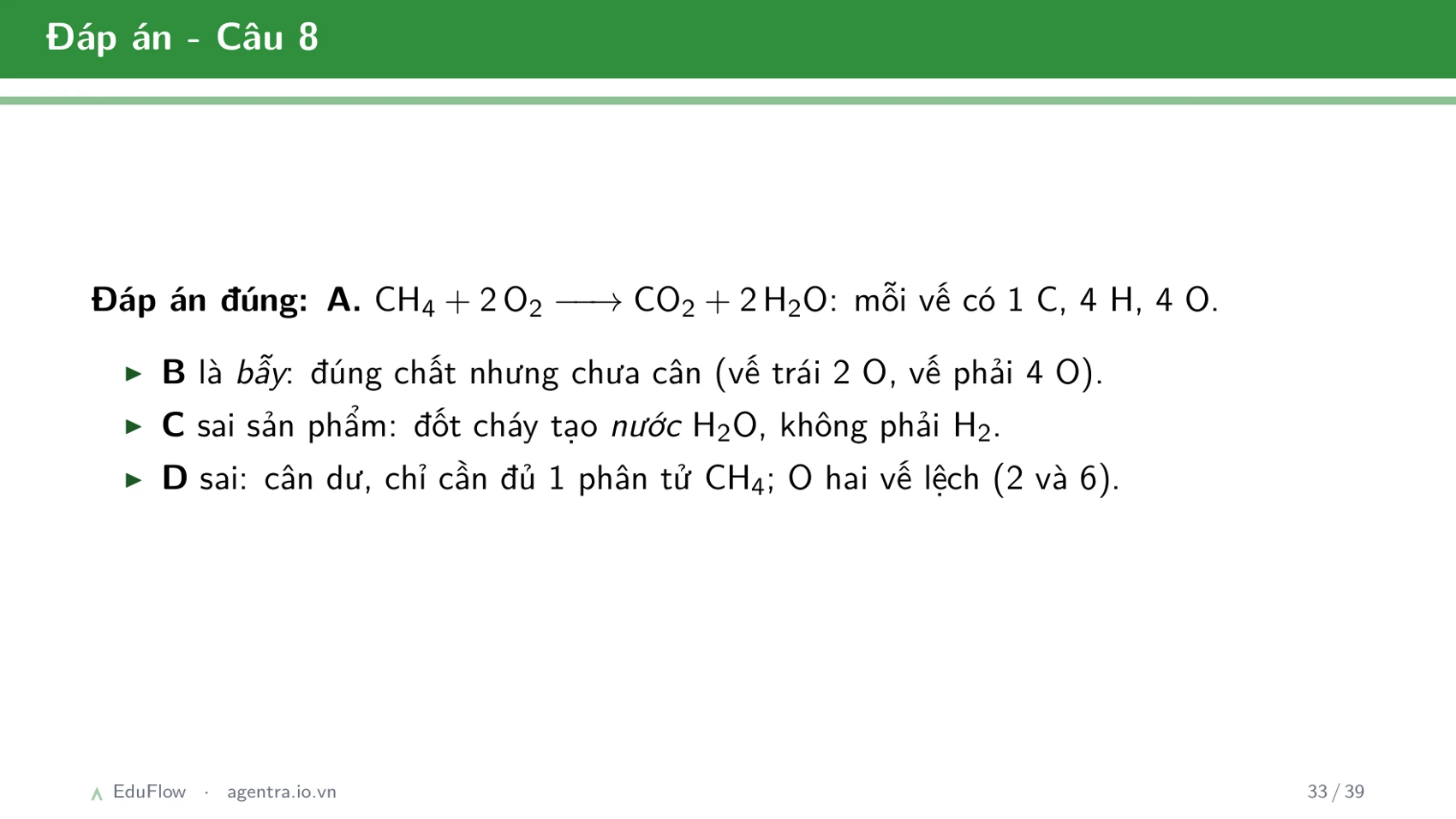 Phương trình hoá học — slide 33