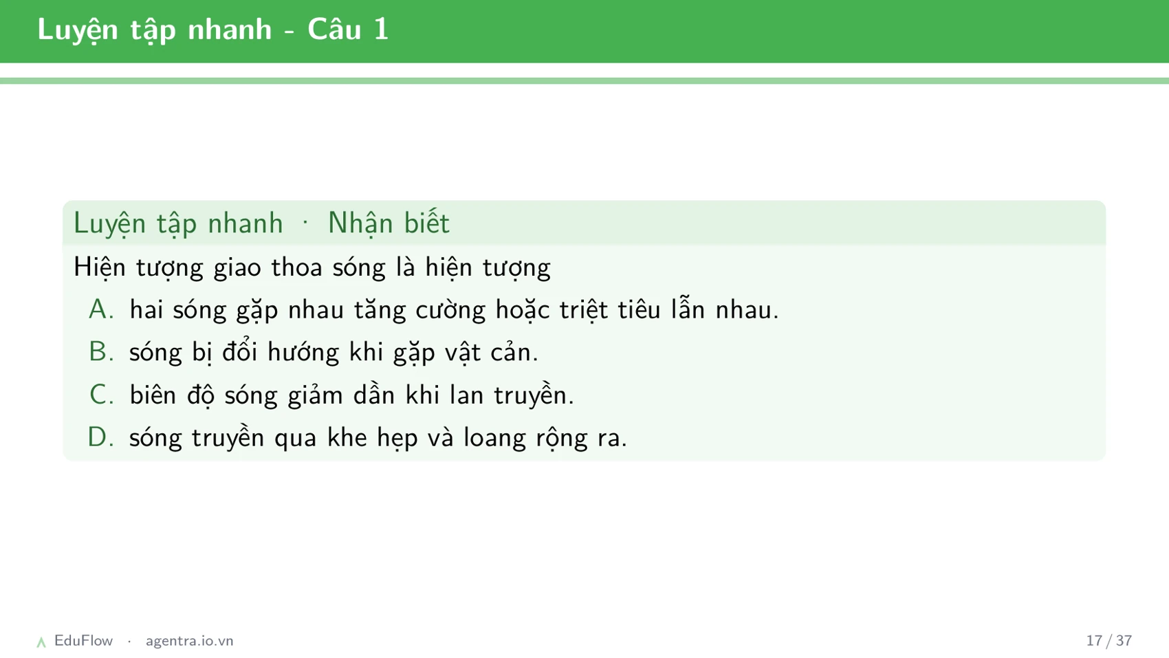 Giao thoa sóng cơ — slide 17