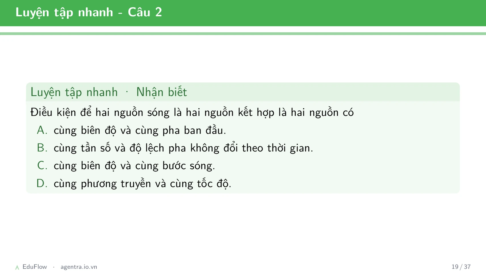Giao thoa sóng cơ — slide 19