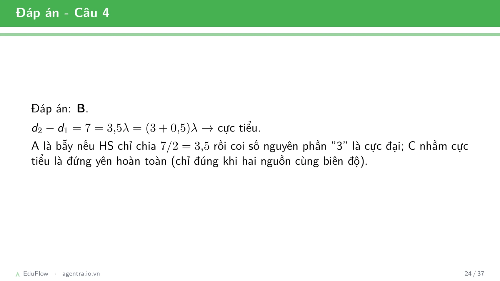 Giao thoa sóng cơ — slide 24