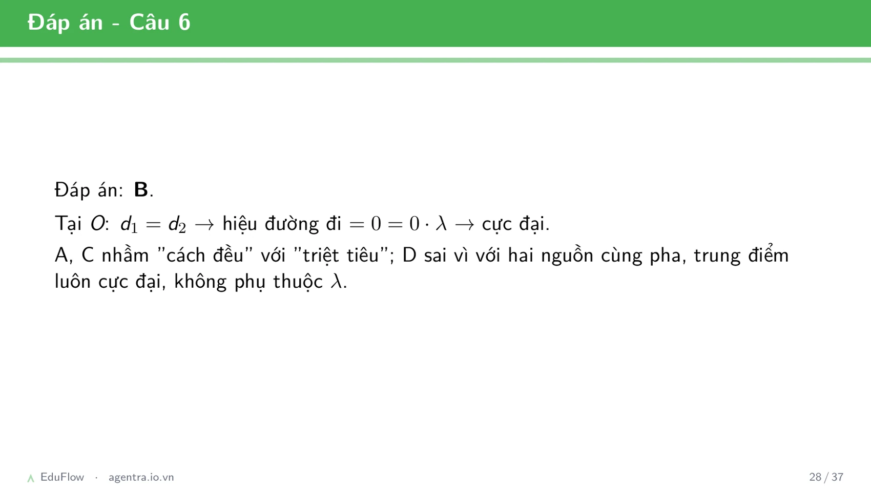 Giao thoa sóng cơ — slide 28