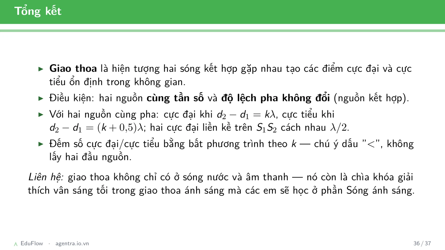 Giao thoa sóng cơ — slide 36