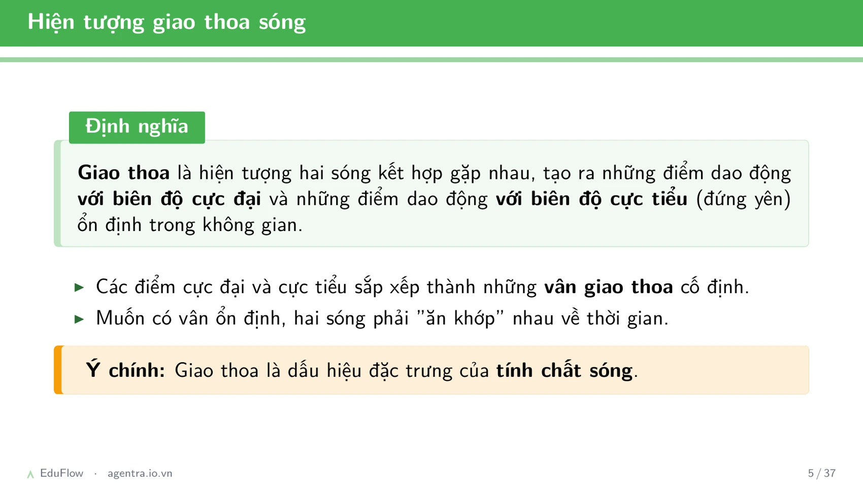 Giao thoa sóng cơ — slide 5