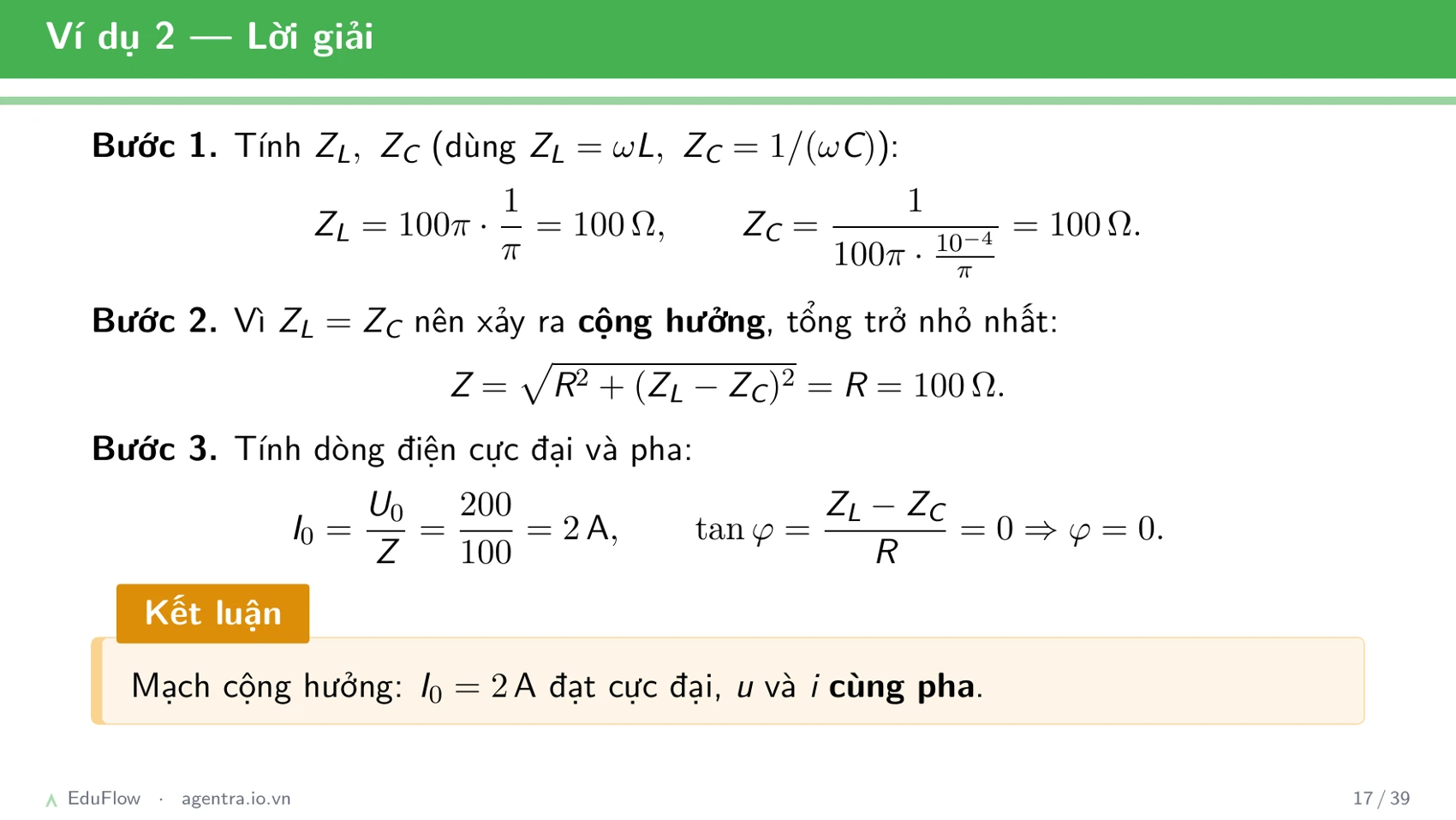 Mạch RLC nối tiếp — slide 17