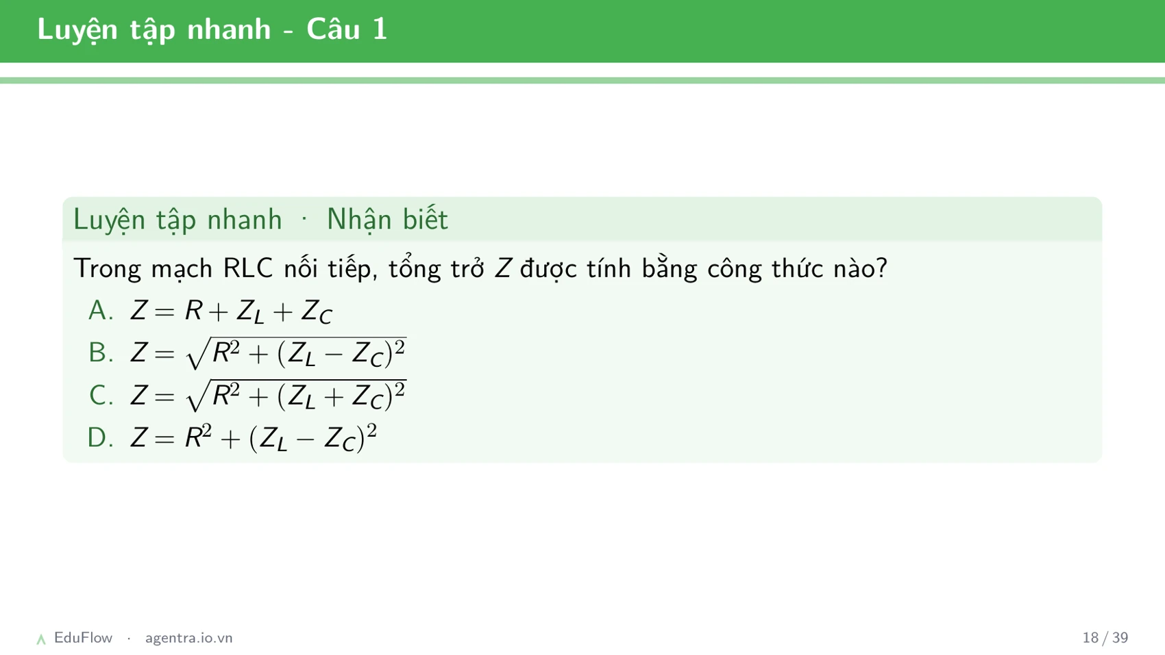 Mạch RLC nối tiếp — slide 18