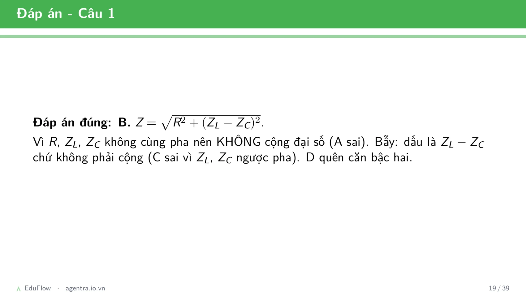 Mạch RLC nối tiếp — slide 19