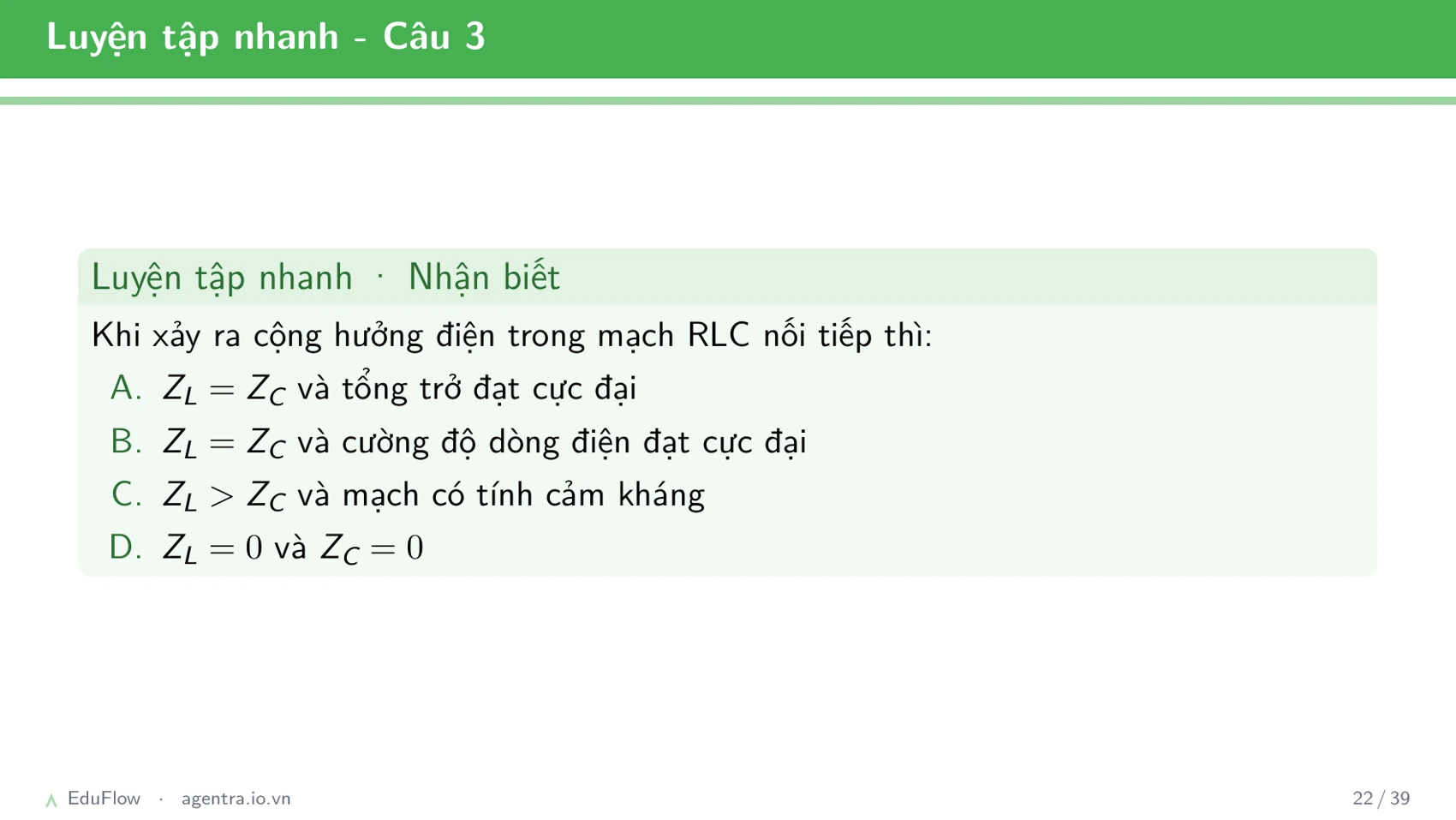 Mạch RLC nối tiếp — slide 22