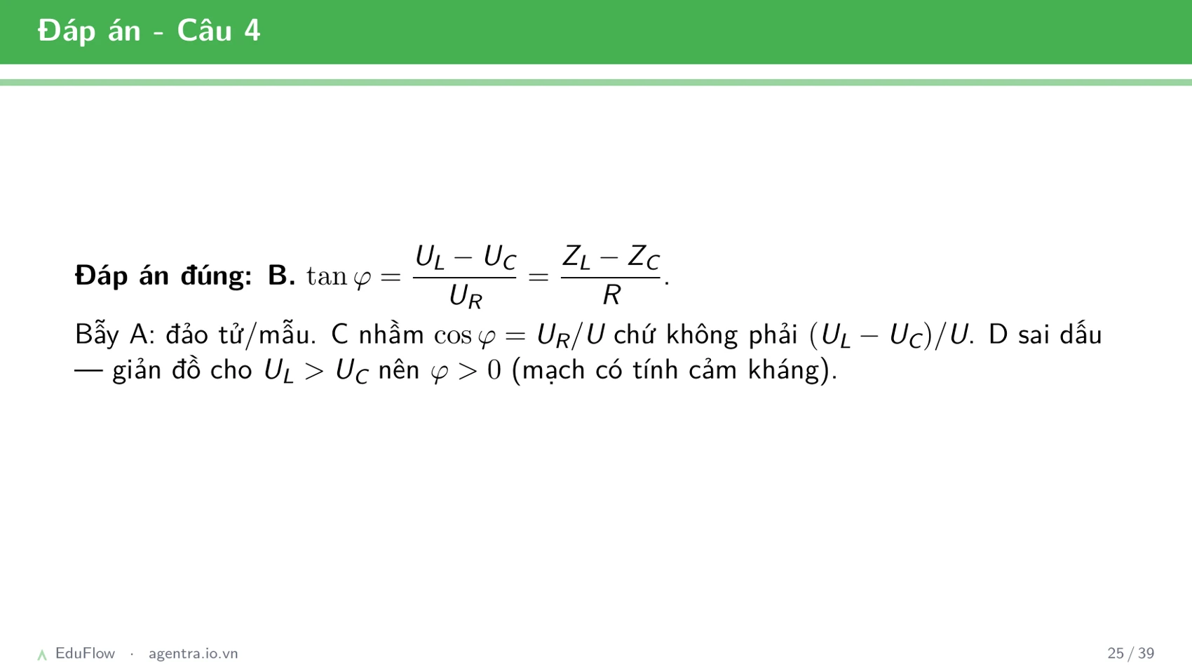 Mạch RLC nối tiếp — slide 25