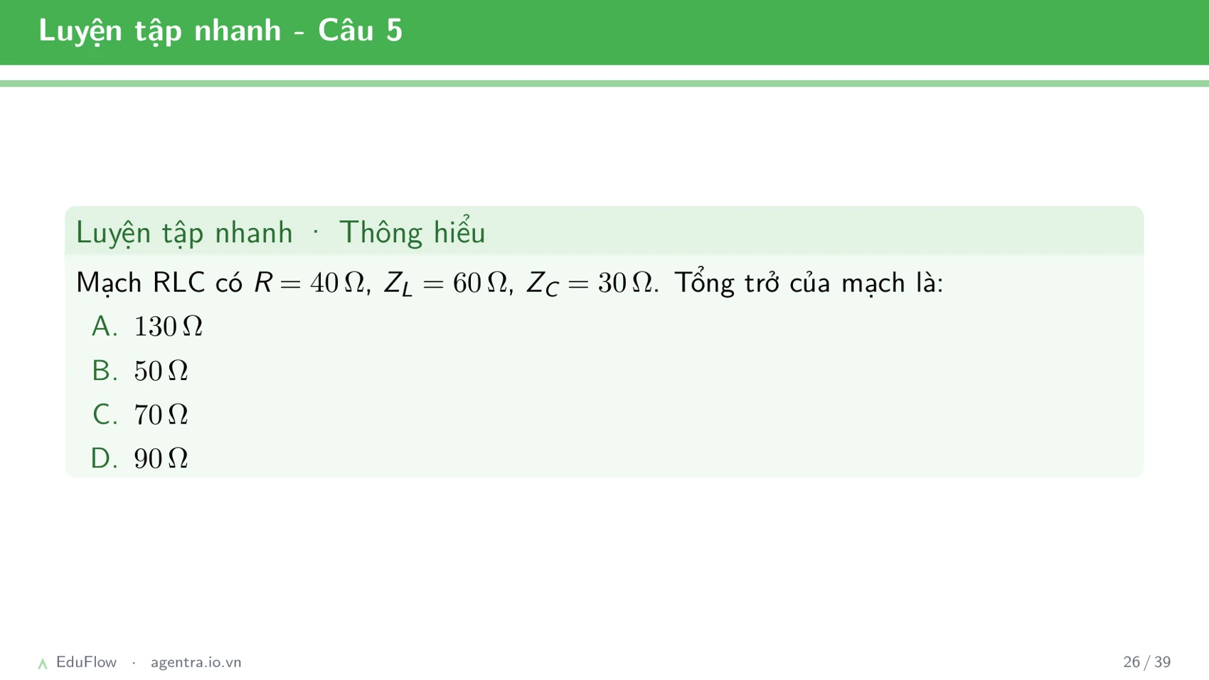 Mạch RLC nối tiếp — slide 26