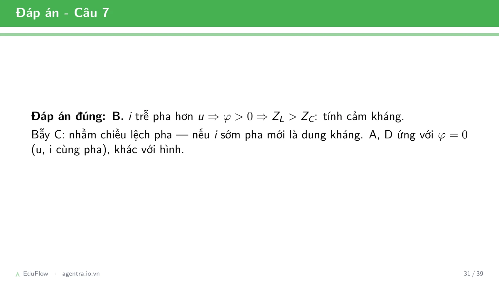 Mạch RLC nối tiếp — slide 31