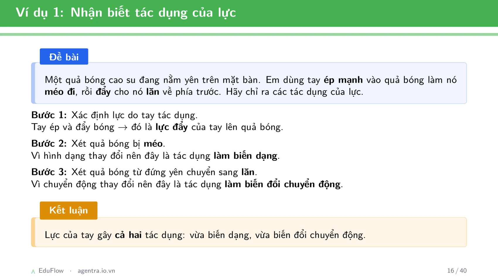 Lực và biểu diễn lực — slide 16