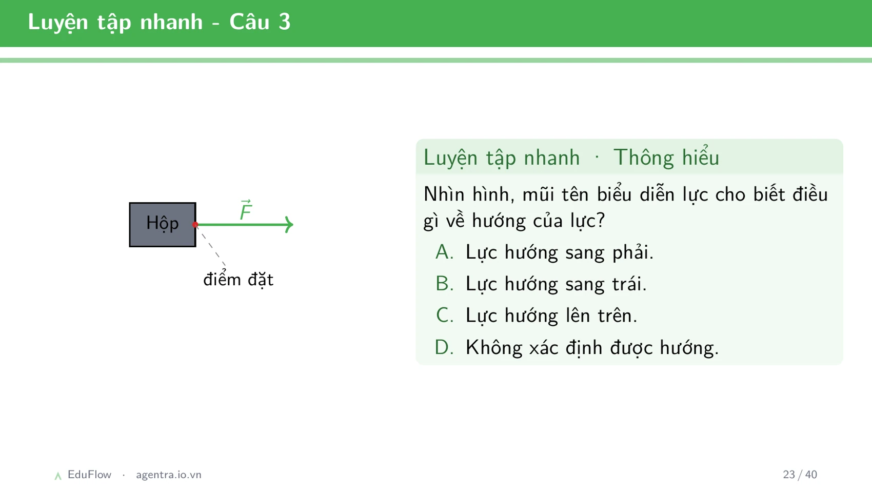 Lực và biểu diễn lực — slide 23